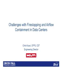 Firestopping and Airflow Containment in Data Centers