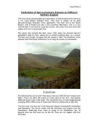 Implications of Agri-Environment Schemes on Hefting in Northern England