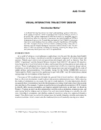 Visual Interactive Trajectory Design