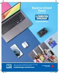 Back to School Event August 6 - 25, 2021
