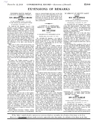Extensions of Remarks Section