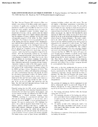 MARS SURVEYOR PROGRAM 2001 MISSION OVERVIEW. R. Stephen
