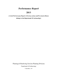 Performance Report 2013