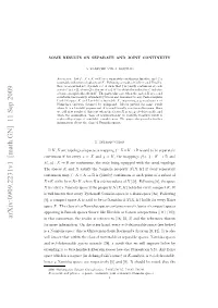 Some Results on Separate and Joint Continuity
