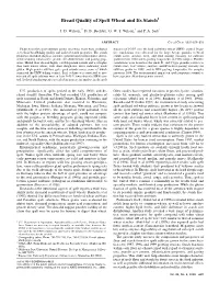 Bread Quality of Spelt Wheat and Its Starch1