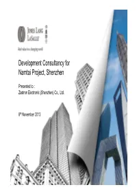 Development Consultancy for Namtai Project, Shenzhen