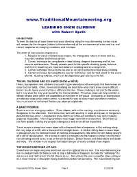 Steep Snow Climbing Skills and Ice Axe Belay/Arrest Practice