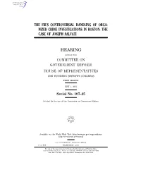 The Fbi's Controversial Handling Of