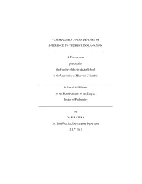 Van Fraassen and a Defense of Inference to the Best