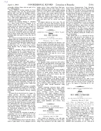 CONGRESSIONAL RECORD— Extensions Of