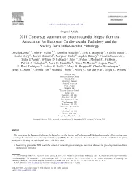 Consensus Statement on Endomyocardial Biopsy