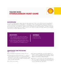 Hydrocarbon Hunt Game