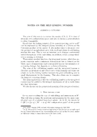 Notes on the Self-Linking Number