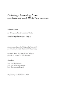 Ontology Learning from Semi-Structured Web Documents