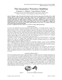 The Geometric Primitive Matorus Francisco A