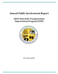 Annual Public Involvement Report