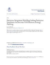 Enterprise Integration Modeling Linking Enterprise Integration Architecture with Business Strategy Planning Easton B