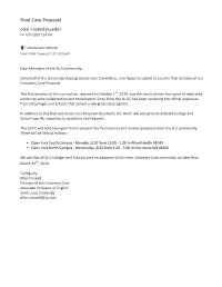 Final Core Proposal