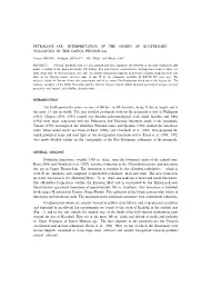 Petrology and Interpretation of the Origin of Quaternary Volcanics in the Datça Peninsula