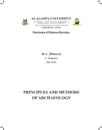 PRINCIPLES and METHODS of ARCHAEOLOGY Reviewer