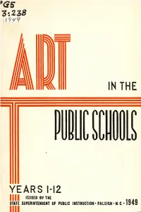 Art in the Public Schools, Year I-XII, 1942