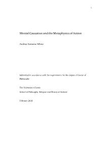 Mental Causation and the Metaphysics of Action.Pdf
