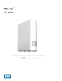 My Cloud Personal Storage User Manual