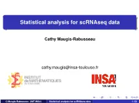 Statistical Analysis for Scrnaseq Data