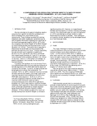 6.3 a Comparison of High Resolution Tornado Surveys to Doppler Radar Observed Vortex Parameters: 2011-2012 Case Studies