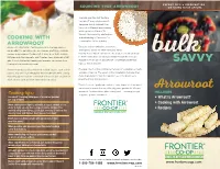 Arrowroot on Using Bulk Spices