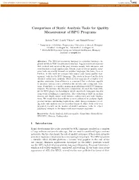 Comparison of Static Analysis Tools for Quality Measurement of RPG Programs