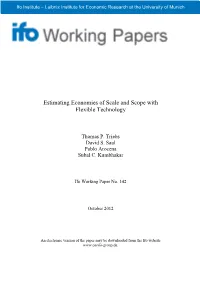 Estimating Economies of Scale and Scope with Flexible Technology