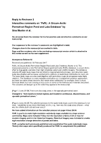 Reply to Reviewer 2 Interactive Comments on “Perl: a Circum-Arctic Permafrost Region Pond and Lake Database” by Sina Muster Et Al