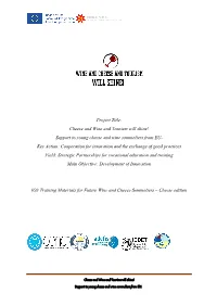 Support to Young Cheese and Wine Sommeliers from EU- Key Action
