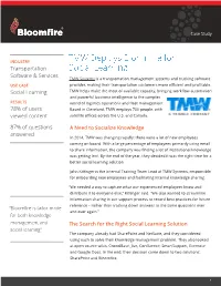 TMW Deploys Bloomfire for Social Learning