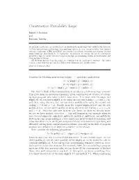 Constructive Provability Logic