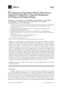 Development of Polysulfone Hollow Fiber Porous Supports for High Flux Composite Membranes: Air Plasma and Piranha Etching