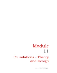 Foundations - Theory and Design