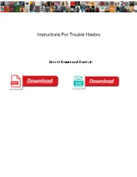 Instructions-For-Trouble-Hasbro.Pdf