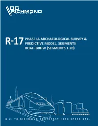 Phase Ia Archaeological Survey & Predictive Model