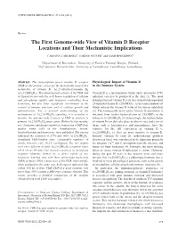 The First Genome-Wide View of Vitamin D Receptor Locations and Their Mechanistic Implications