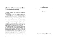 A Survey of Grown Unschoolers I: Overview of Findings 56 Survey Method for Our Study of Grown Unschoolers