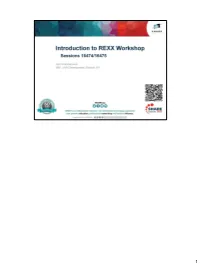 Rexx Hands-On Lab