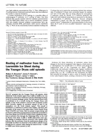 Routing of Meltwater from the Laurentide Ice Sheet During The