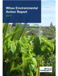 Whau Environmental Action Report
