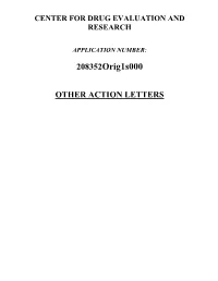 Other Action Letters