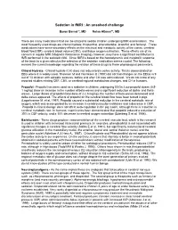 Sedation in Fmri : an Unsolved Challenge