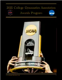 2021 CGA Awards Program