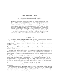 BIPARTITE RIGIDITY 1. Introduction 1.1. Three Basic Properties Of