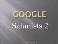 Google Satanists 2 022517.Pdf